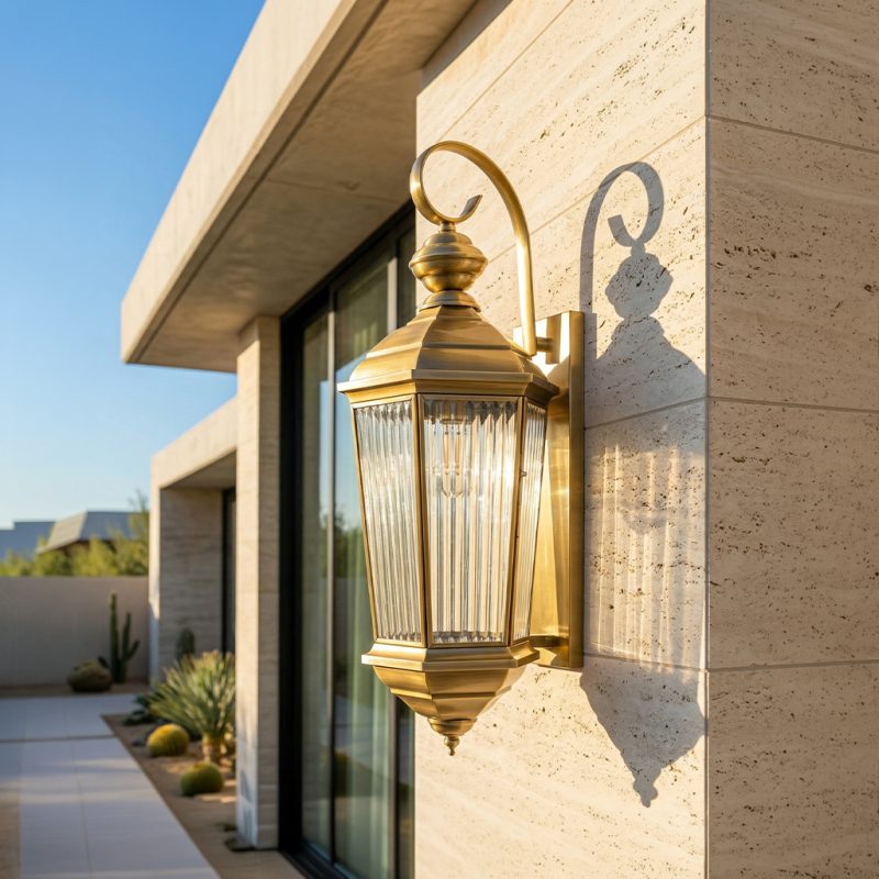 Đèn gắn tường đồng nguyên khối KS-TD01 KASO Lightning phong cách tân cổ điển sang trọng