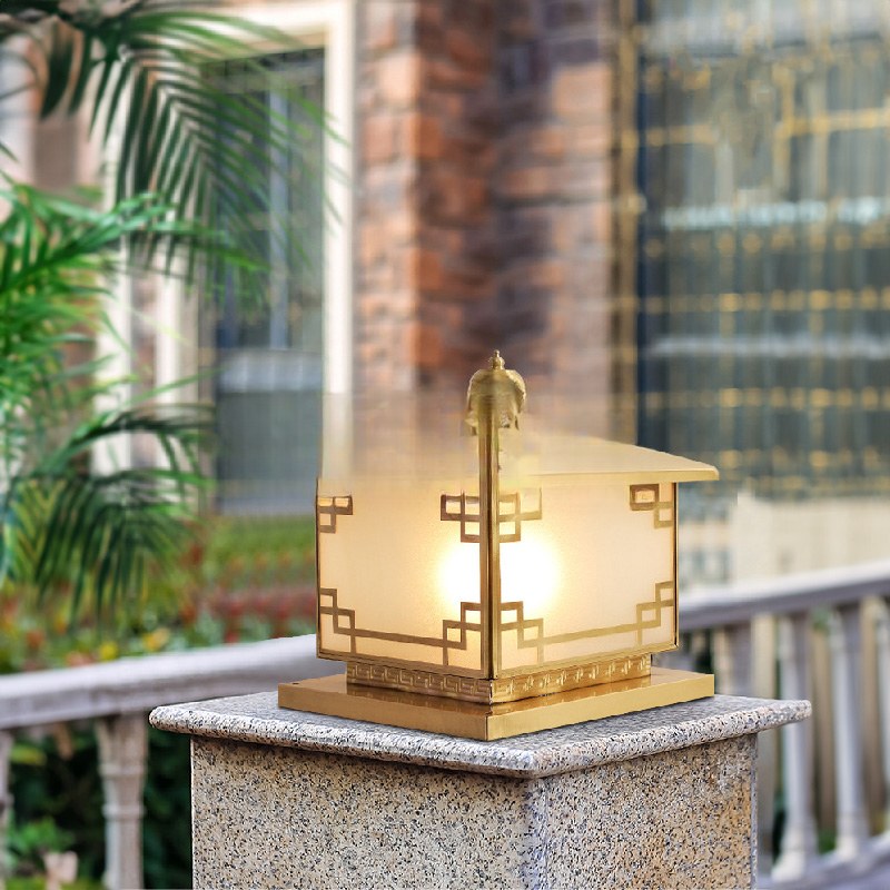 Đèn trụ cổng đồng SL5006
